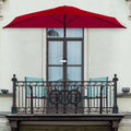 Pure Garden 9-ft. Half Round Patio Umbrella
