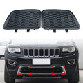 ZS ?1Pair Car Side Lower Grille Tow Hook Insert For Jeep Grand Cherokee 2014 2015 2016 68143099AC 68143098AC ABS Plastic