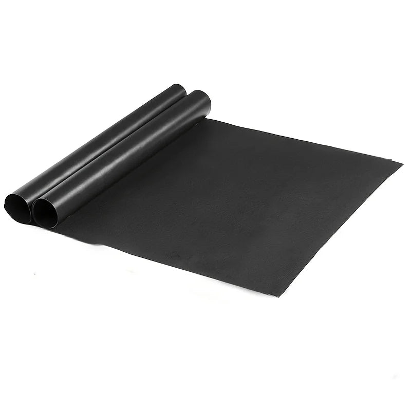 1/2pcs, Non-Stick High-Temp Resistant BBQ Mat, Easy To Clean, Non Stick Mat, Black BBQ Mat, Grill Pads, BBQ Mat, BBQ Accessories, Grill Accessories