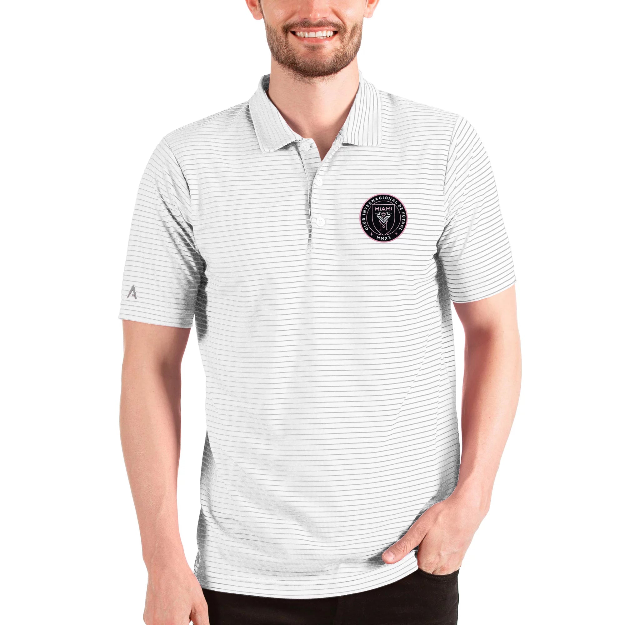 Men's Antigua White Inter Miami CF Esteem Polo