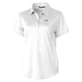 Women's Cutter & Buck White Miami Hurricanes Prospect Polo