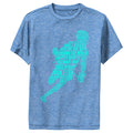 Boy's Lost Gods Lacrosse Slang Terms Silhouette  Performance Graphic Tee Royal Blue Heather Small
