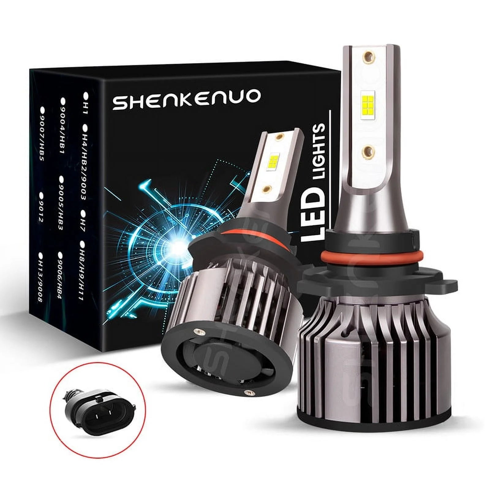 For Chrysler 200 2011 2012 2013 2014 2015 LED Headlight Bulbs 9012 High and Low Beam 2pcs
