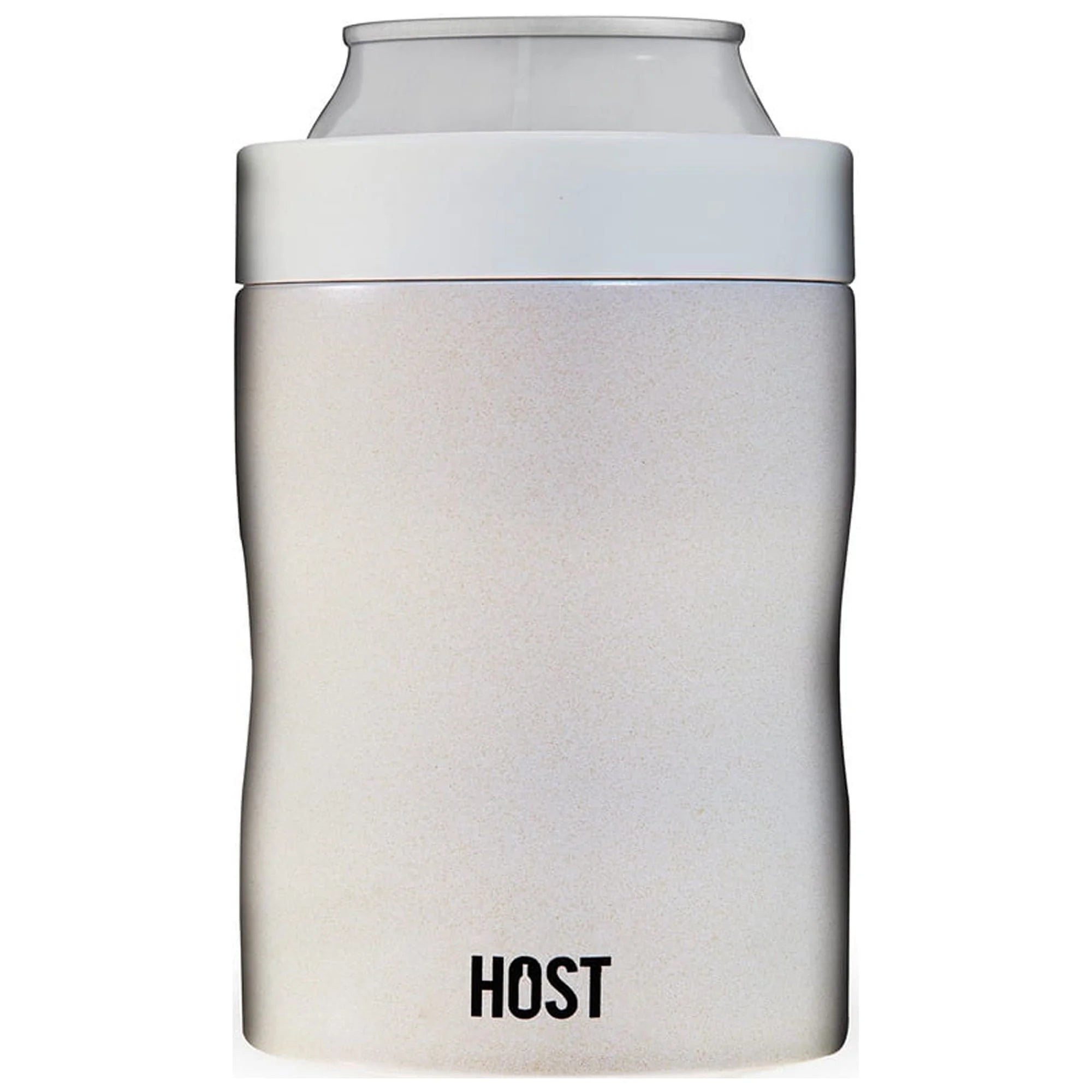 HOST Stay-Chill Beer Cozy Insulated Can Cooler - Can Insulator Holder  White (Pack of 3)