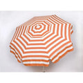 Heininger Holdings 1337 Italian 6 ft. Umbrella Acrylic Stripes Orange And White - Bar Height Pole