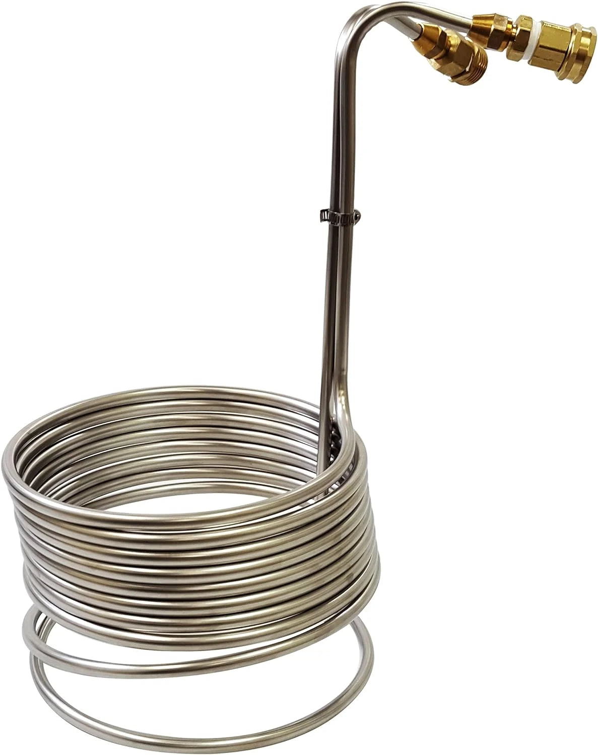 Super Efficient 3/8 X 25' Stainless Steel Wort Chiller W/ GH Fittings