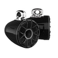 Wet Sounds REV 10 HD 10 Horn Loaded Compression Driver Tower Speakers with XZ Grills & Stainless Swivel Clamps, 300 Watts RMS, Black, Pair