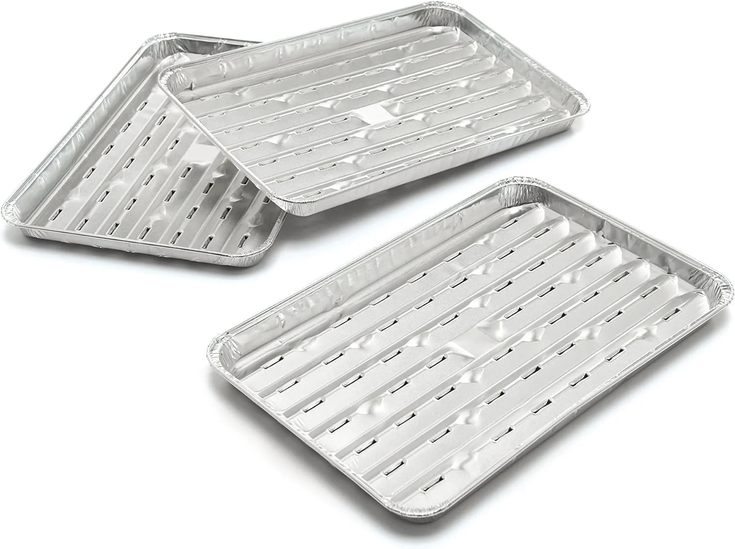 50426 Aluminum Grilling Trays,Silver
