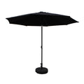 St. Kitts Aluminum 10-foot Patio Umbrella - Black