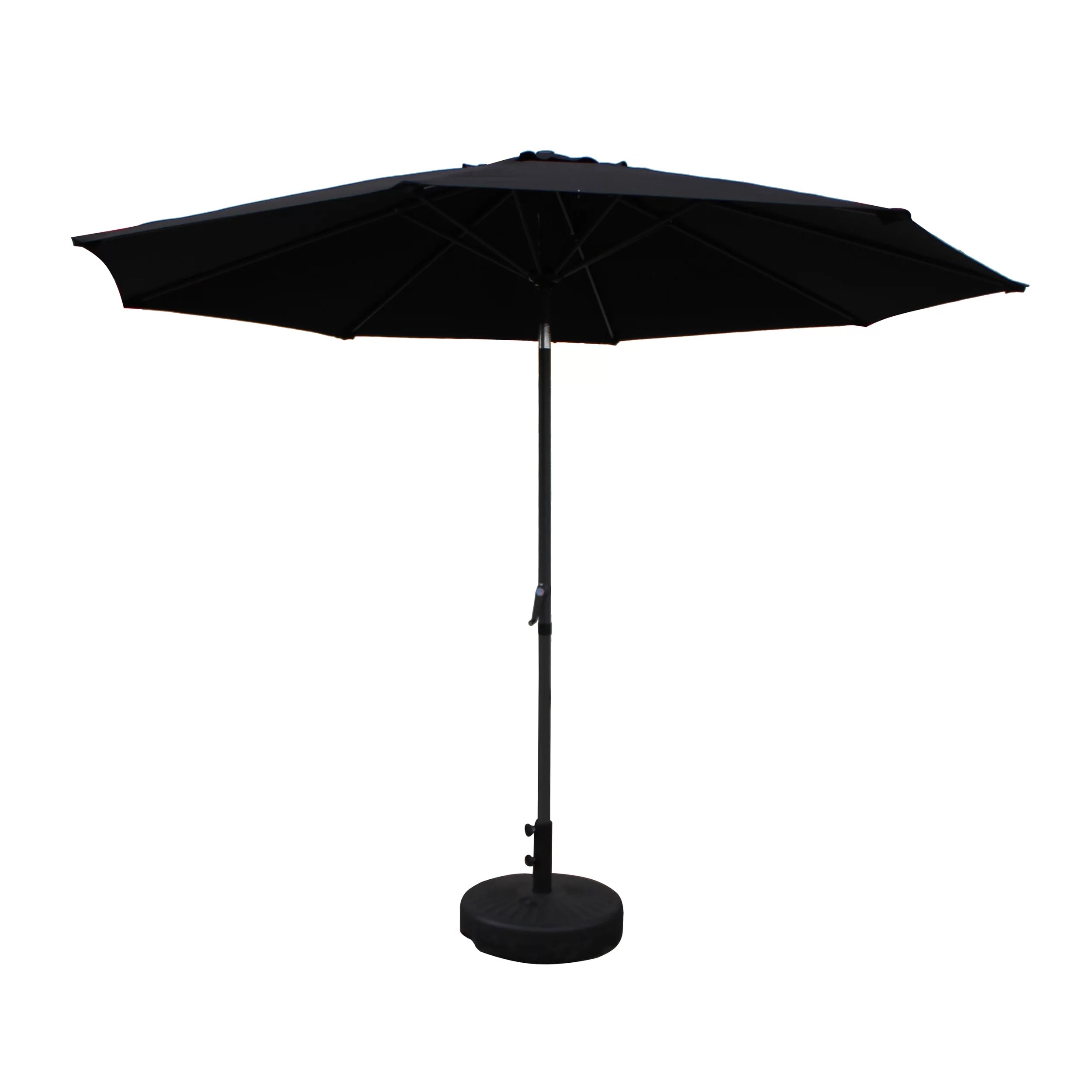 St. Kitts Aluminum 10-foot Patio Umbrella - Black