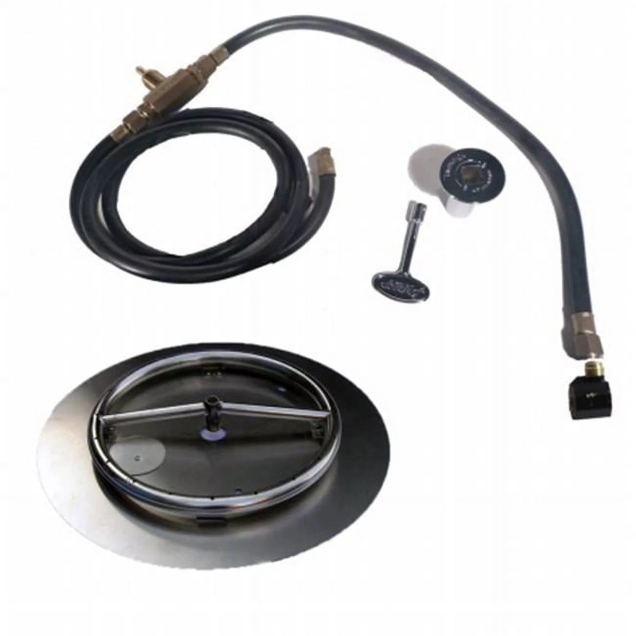 18 in. Stainless Steel Pan-Ring Kit - Natural Gas