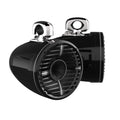 Wet Sounds REV 10 HD 10 Horn Loaded Compression Driver Tower Speakers with XW Grills & Stainless Swivel Clamps, 300 Watts RMS, Black, Pair