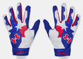 Youth Under Armour UA Clean Up Baseball Batting Gloves 1378763-400 Royal/White/Red