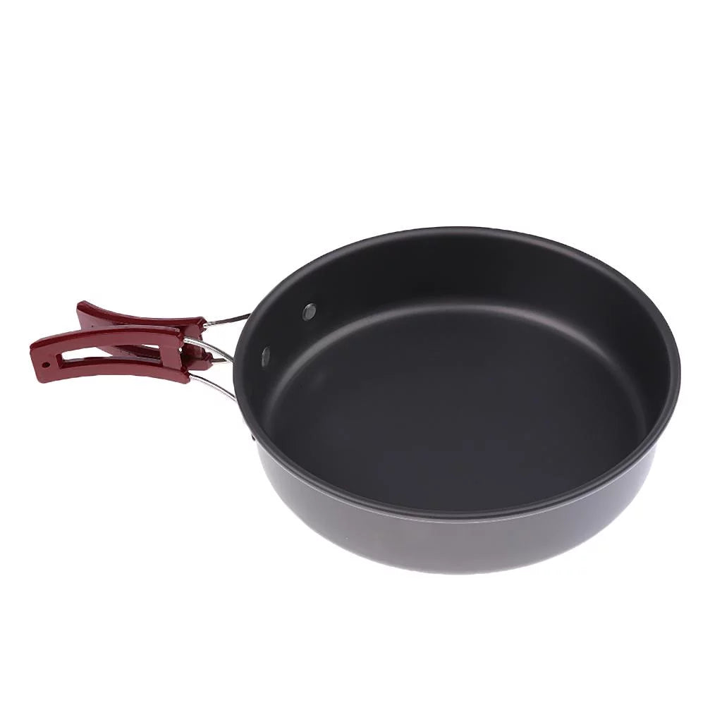 Portable Outdoor Camping Pot Frying Pan Folding Cookware - Medium