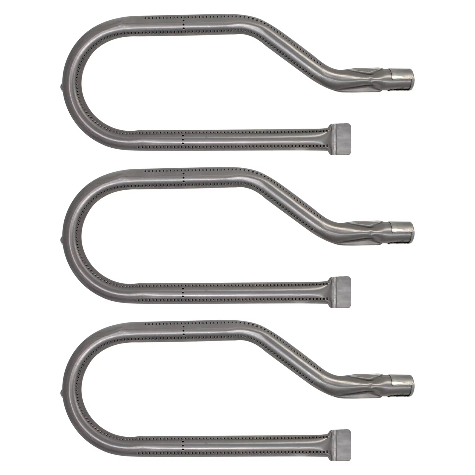 3-Pack BBQ Gas Grill Tube Burner Replacement Parts for Nexgrill 720-0071 - Compatible Barbeque Stainless Steel Pipe Burners