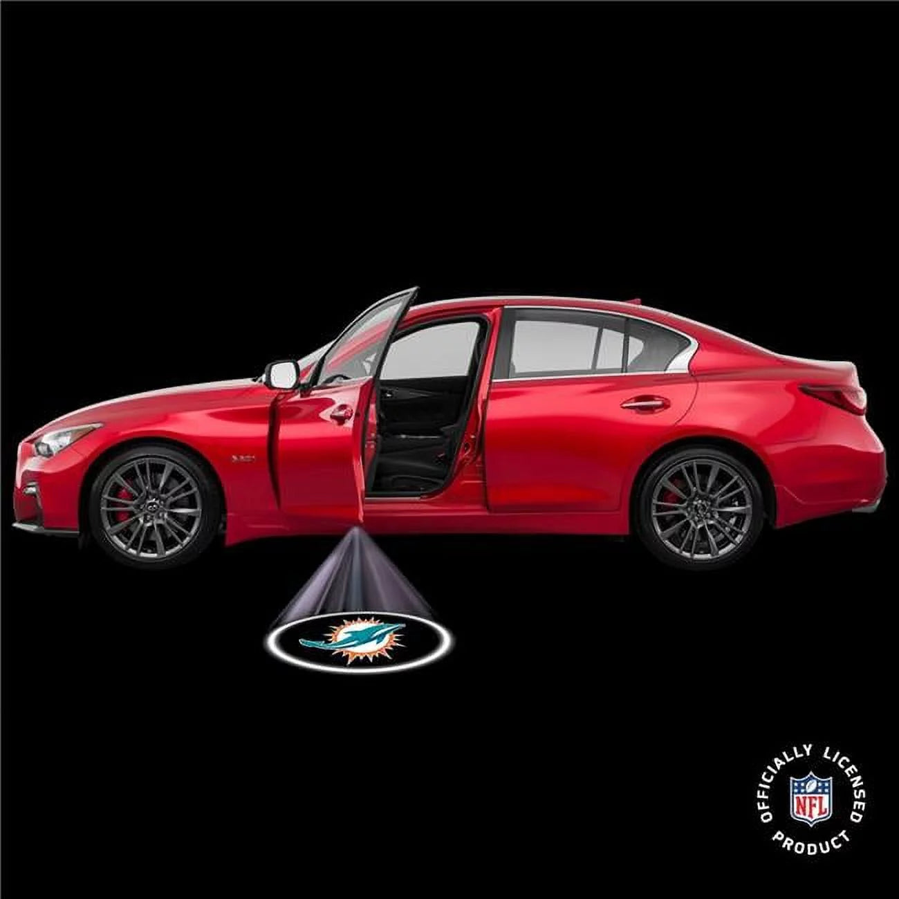 Sporticulture  NFL Miami Dolphins Team Pride LED Car Door Light