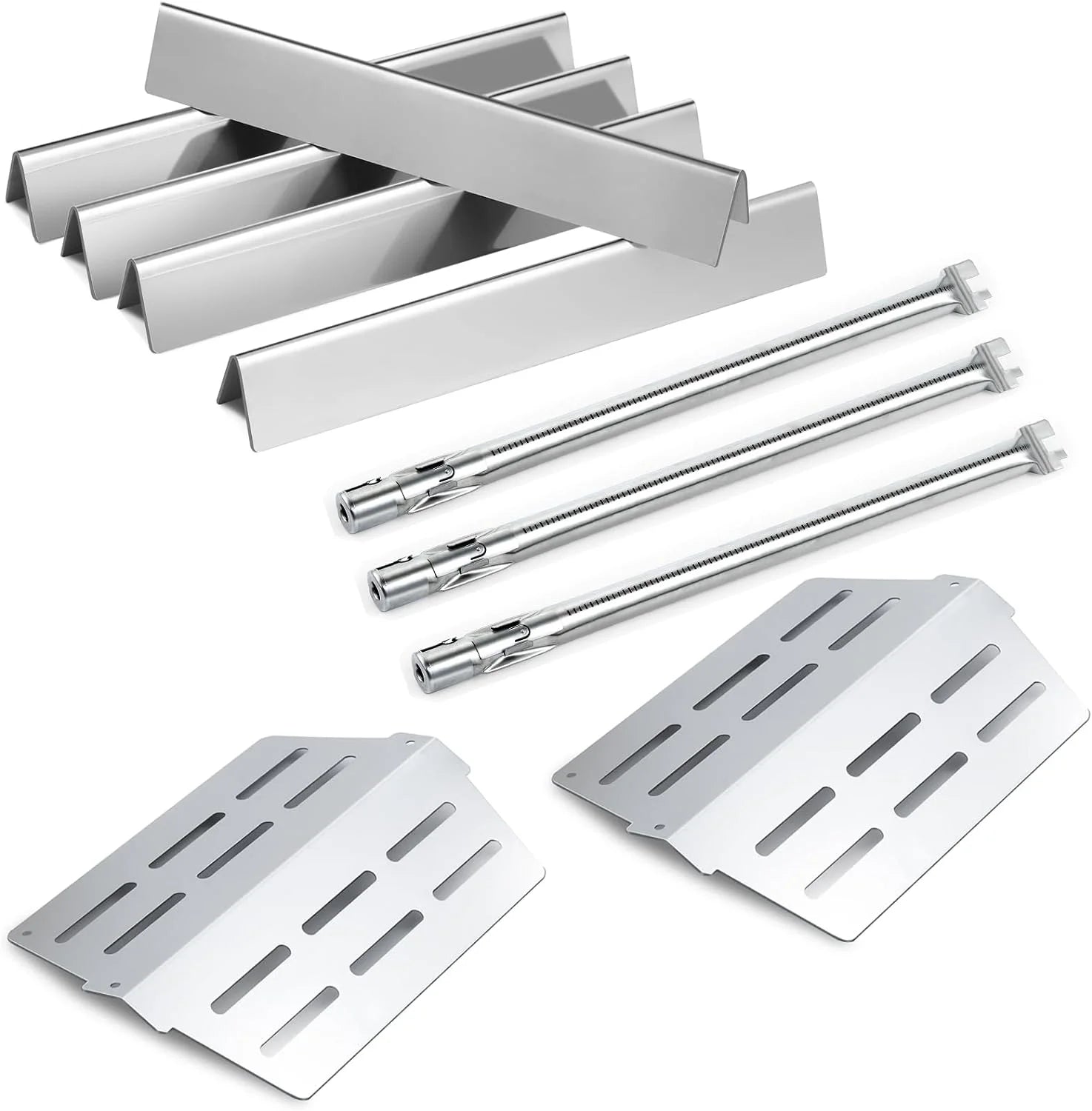7620 Flavorizer Bars 65505 Heat Deflector 62752 Burner Tube for Weber Genesis Grill Parts E-310 E-320 E-330 S-330 Grill Replacement Parts Sear Burner Part Flavor Bars Front Control