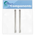 2-Pack BBQ Gas Grill Tube Burner Replacement Parts for Brinkmann 810-9419-1 - Compatible Barbeque Stainless Steel Pipe Burners