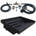 21 in. 14GA Powder Coated Burner Island Kit - Liquid Propane