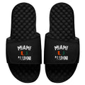 Men's ISlide Black Miami Hurricanes College Alumni Slide Sandals