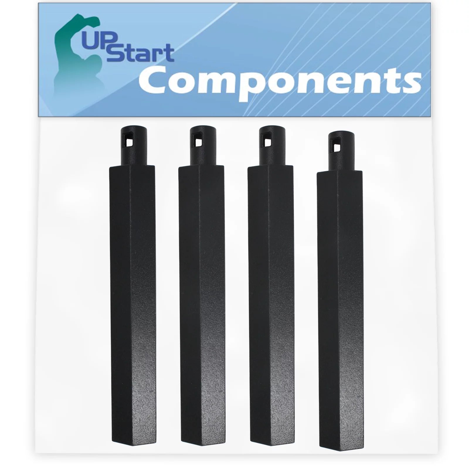 4-Pack BBQ Gas Grill Tube Burner Replacement Parts for Nex 720-0096 - Compatible Barbeque 16 Cast Iron Pipe Burners