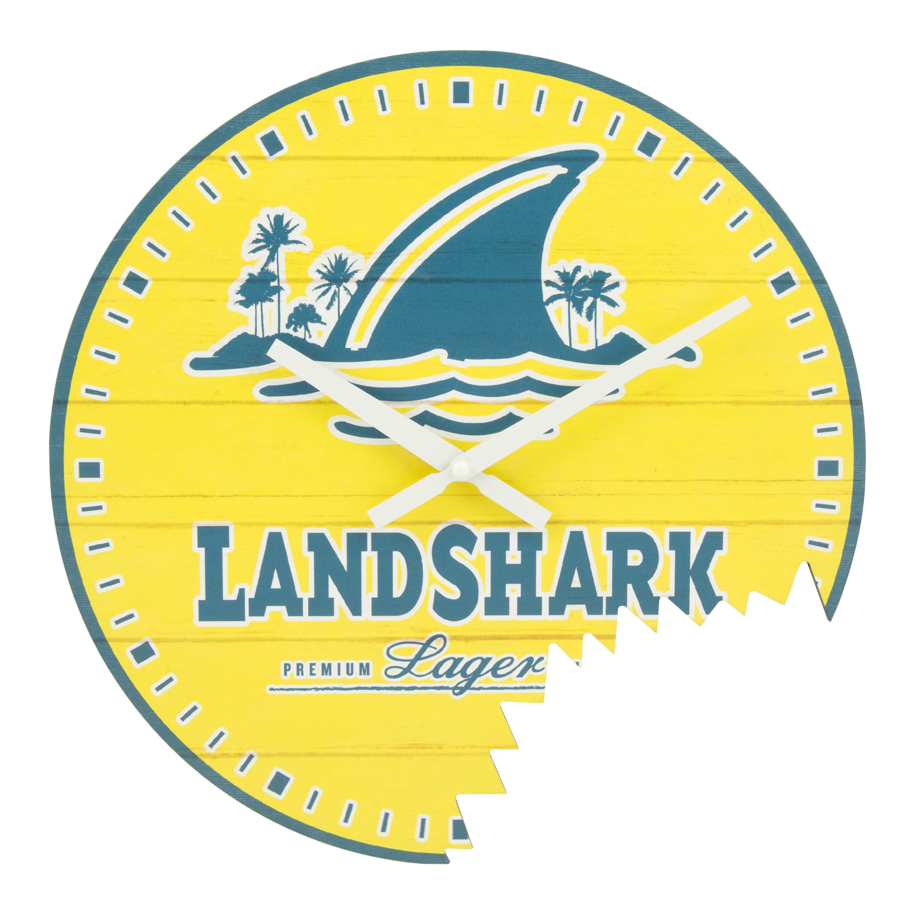 La Crosse Clock 14 Landshark Indoor Analog Quartz Clock, 404-3435