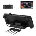 RGEEK Docking Station for Valve Steam Deck, 5 in 1 Portable Steam Deck Stand with 4K@60Hz HMDI Port, 3 USB 3.0 Ports, PD Charging USB-C Port (Black)