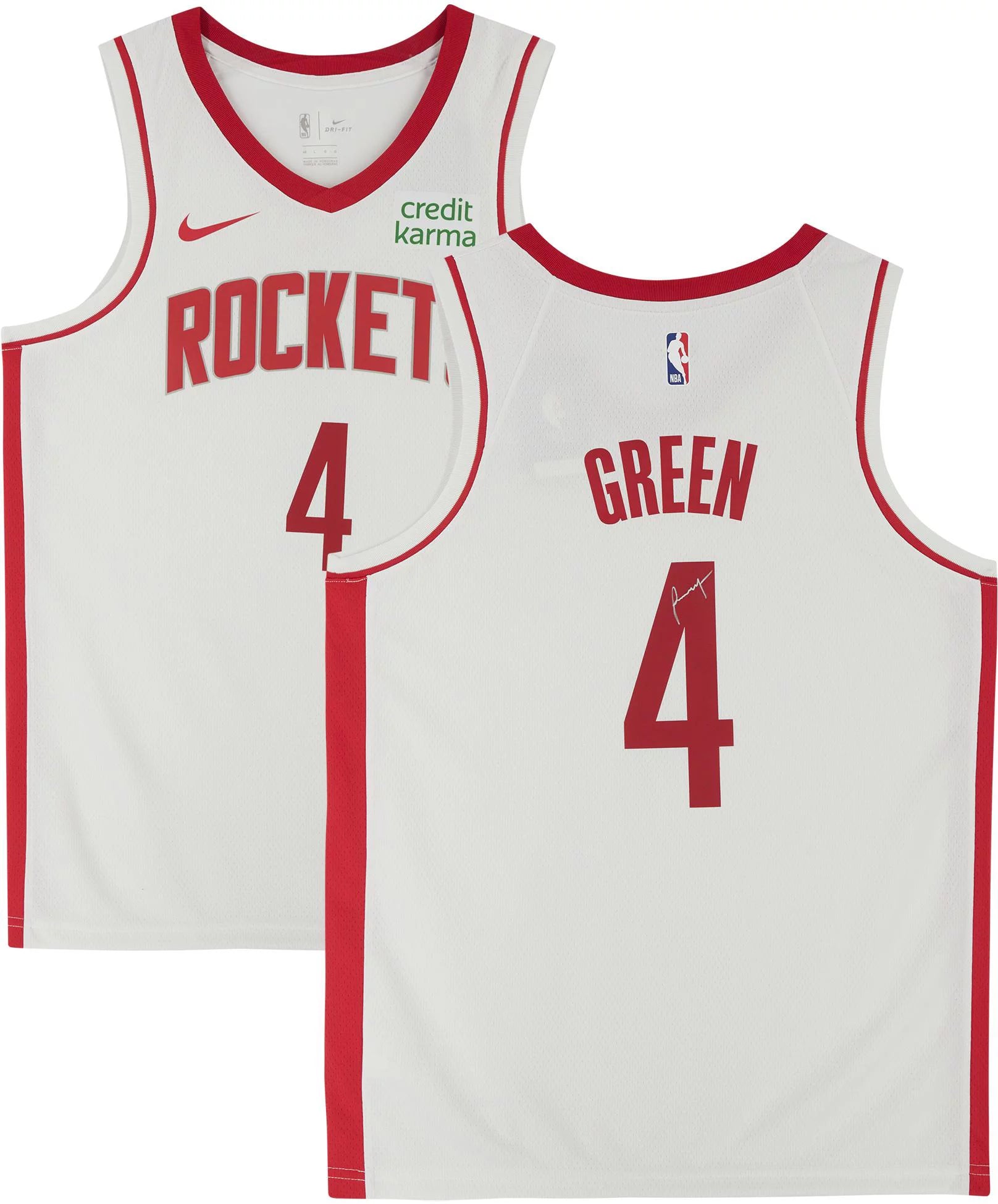 Jalen Green Houston Rockets Autographed White 2021-2022 Association Swingman Jersey - Fanatics Authentic Certified