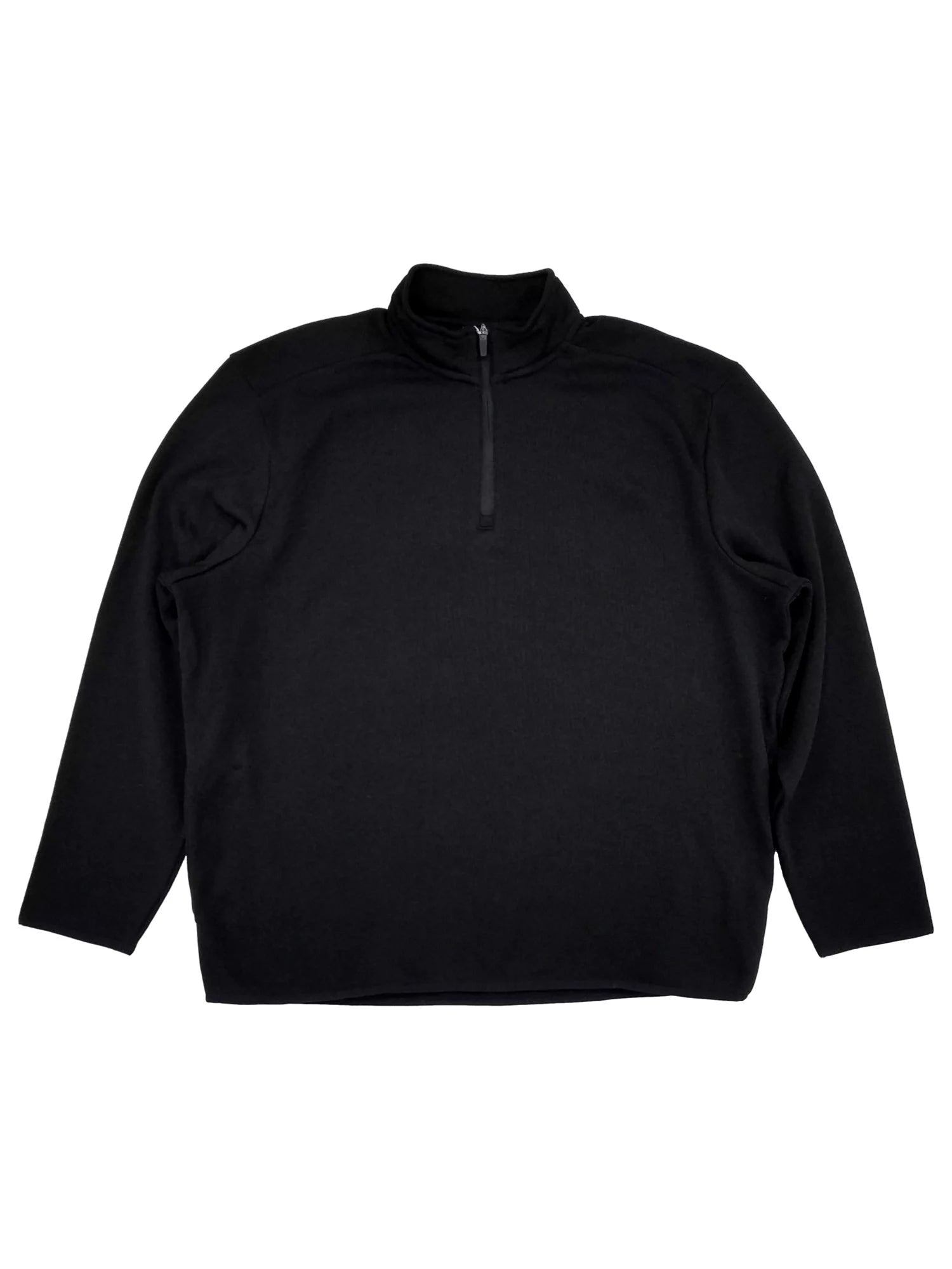 Grand Slam Mens Black Performance Fleece Quarter-Zip Pullover Sweatshirt XXL