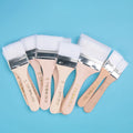 Htovila Paint Brush,Brush Barbecue Brush Paint Brushes Art Nylon Hair Wooden Barbecue Brush Paint Brush Paint Brushes / Set Flat Oil Brush Barbecue Set Flat Nylon 12pcs / Set Wooden Oil Brush Rookin