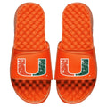 Men's ISlide Orange Miami Hurricanes Distressed Slide Sandal