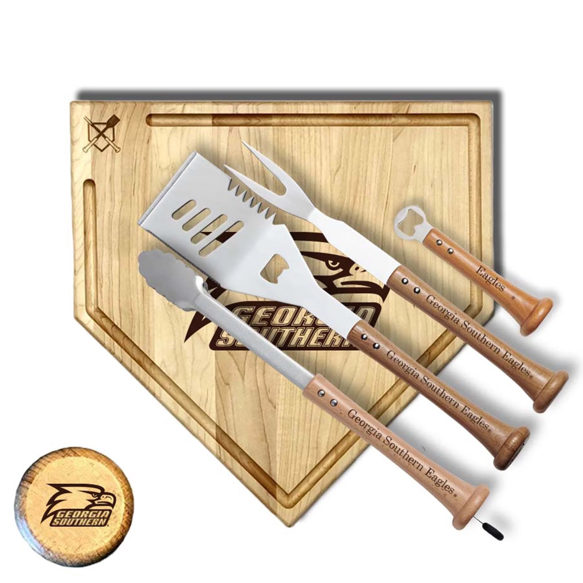 Baseball BBQ  Georgia Southern Eagles 17 Trough Grand Slam Combo Set