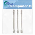 3-Pack BBQ Gas Grill Tube Burner Replacement Parts for Brinkmann 810-1420-0 - Compatible Barbeque Stainless Steel Pipe Burners