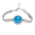 Osaka Geography Coordinates Trave Tennis Chain Anklet Bracelet Diamond Jewelry