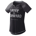 Women's G-III 4Her by Carl Banks Black TRACKHOUSE RACING Grand Slam Tri-Blend Notch V-Neck T-Shirt