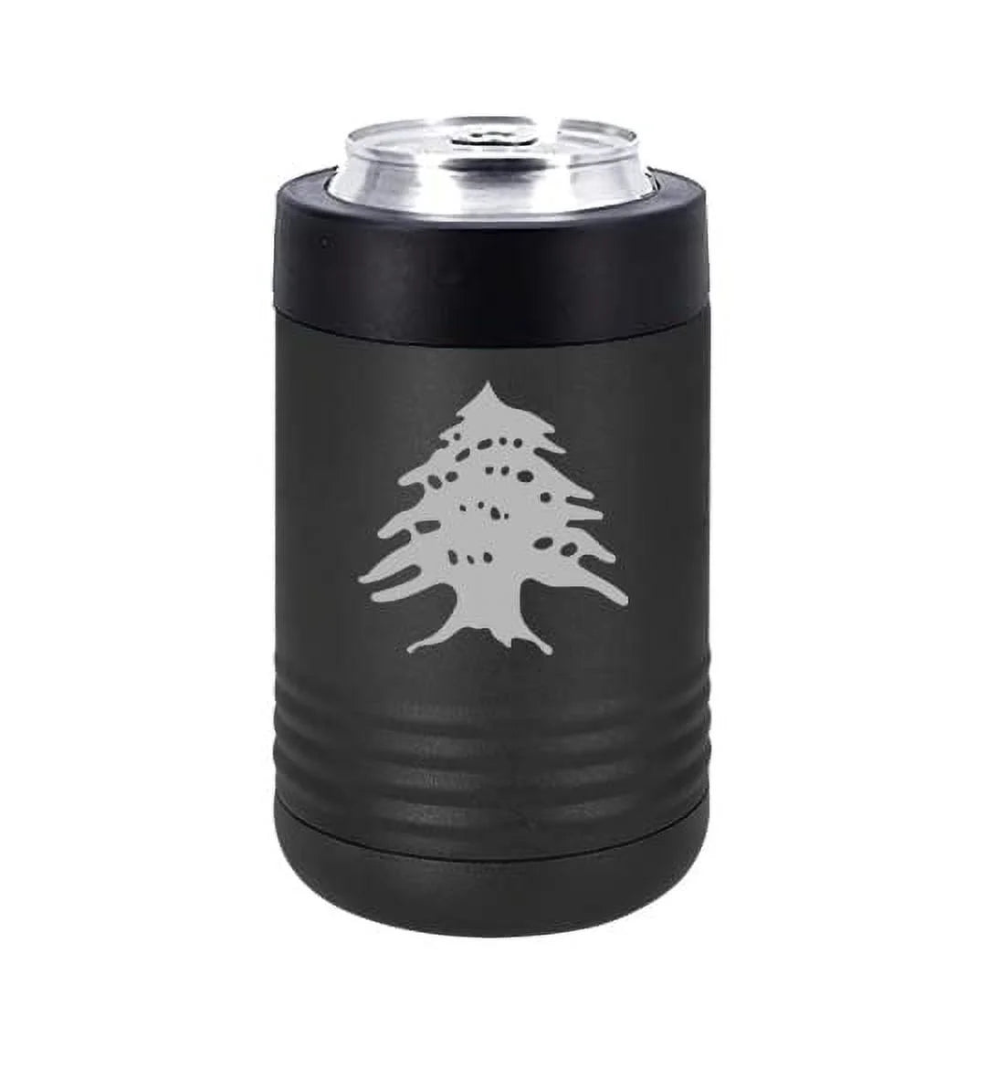 Can and Bottle Cooler Insulator Stainless Steel Double Wall Vacuum Insulated Beverage Drink Holder Cedar Tree Lebanon Lebanese