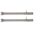 2-Pack BBQ Gas Grill Tube Burner Replacement Parts for Omaha Grill BQ06043-1 - Compatible Barbeque Stainless Steel Pipe Burners