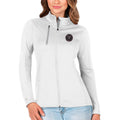Women's Antigua White/Silver Inter Miami CF Generation Full-Zip Jacket
