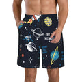 Kll Space Men'S Casual Summer Beach Shorts Hawaiian Shorts With Pockets-Large