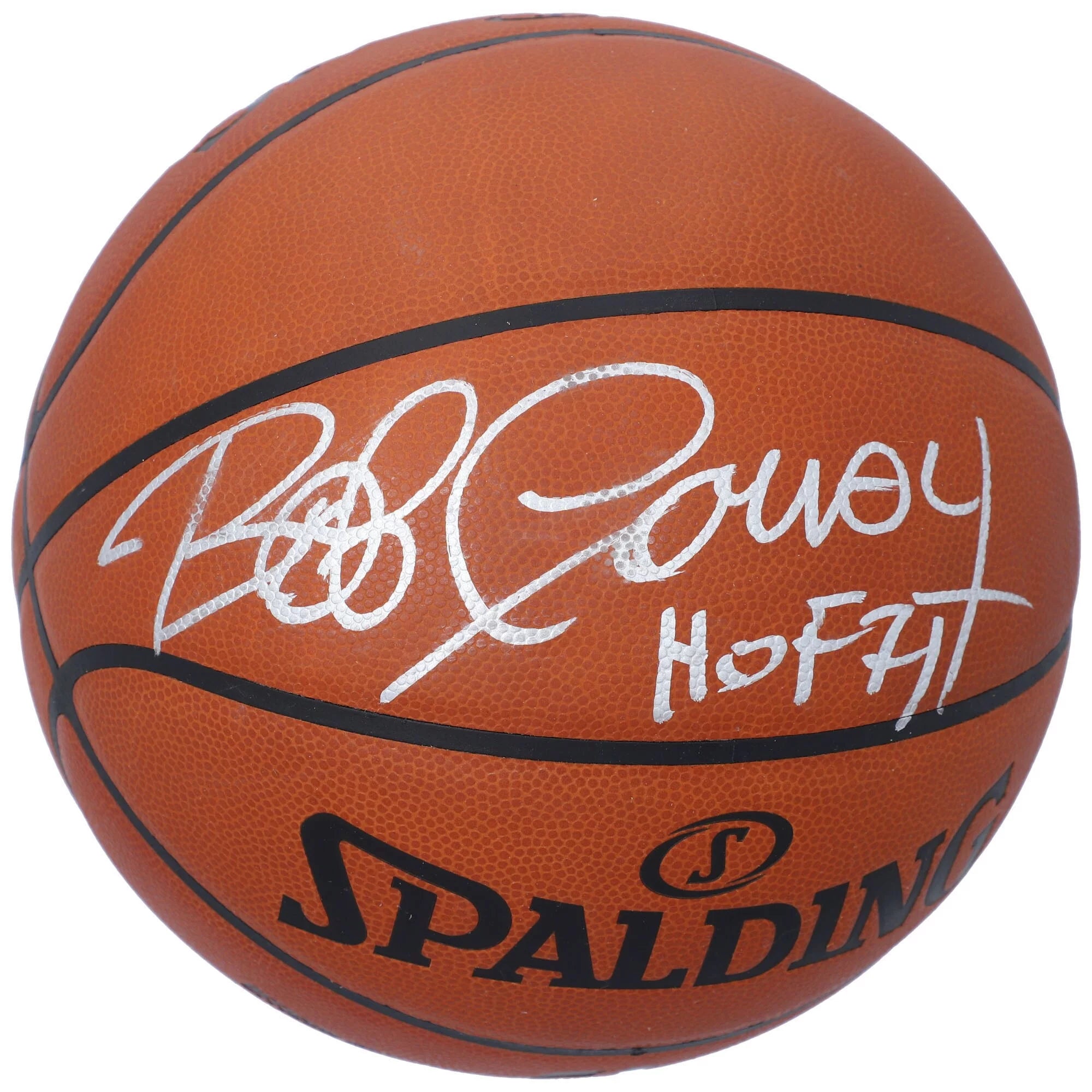 Bob Cousy Boston Celtics Autographed Spalding Official Game Basketball with HOF 71 Inscription - Fanatics Authentic Certified