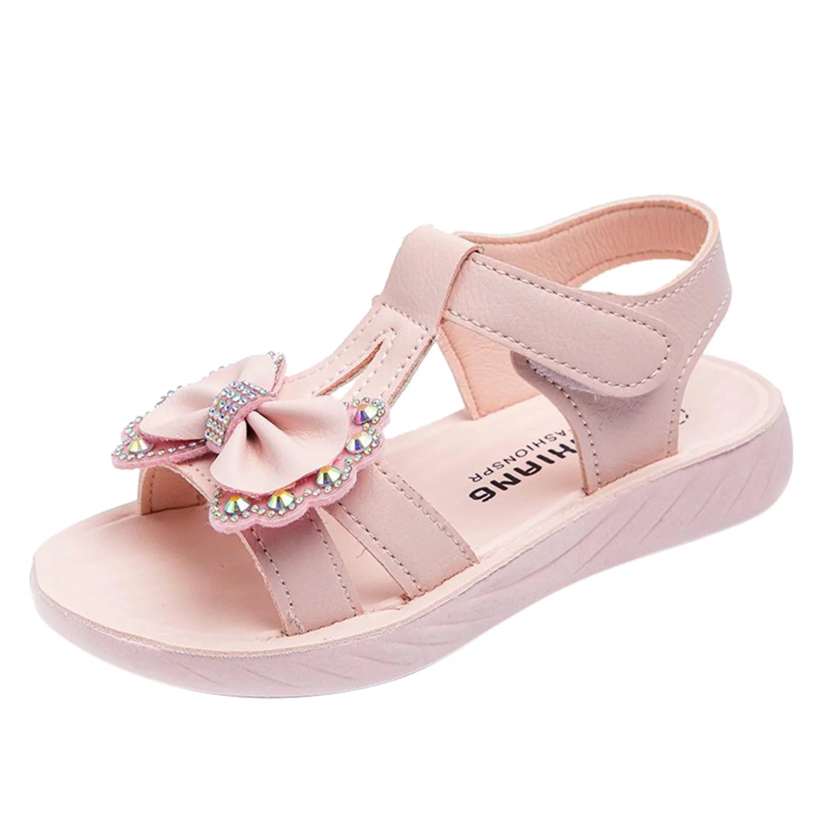 EHQJNJ Baby Walking Shoes Size 4 Wide Girls Sandals Kids Open Toe Ankle Strap Dress Shoes Wedding Party for Toddler Kids Rhinestone Bow Princess Shoes Big Kids Sneakers Boys 7 Boys Rain Boots