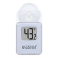 La Crosse 1.8W x 0.5L 0.08 lb LR1130 Battery Powered White Plastic Digital Thermometer, 314-158