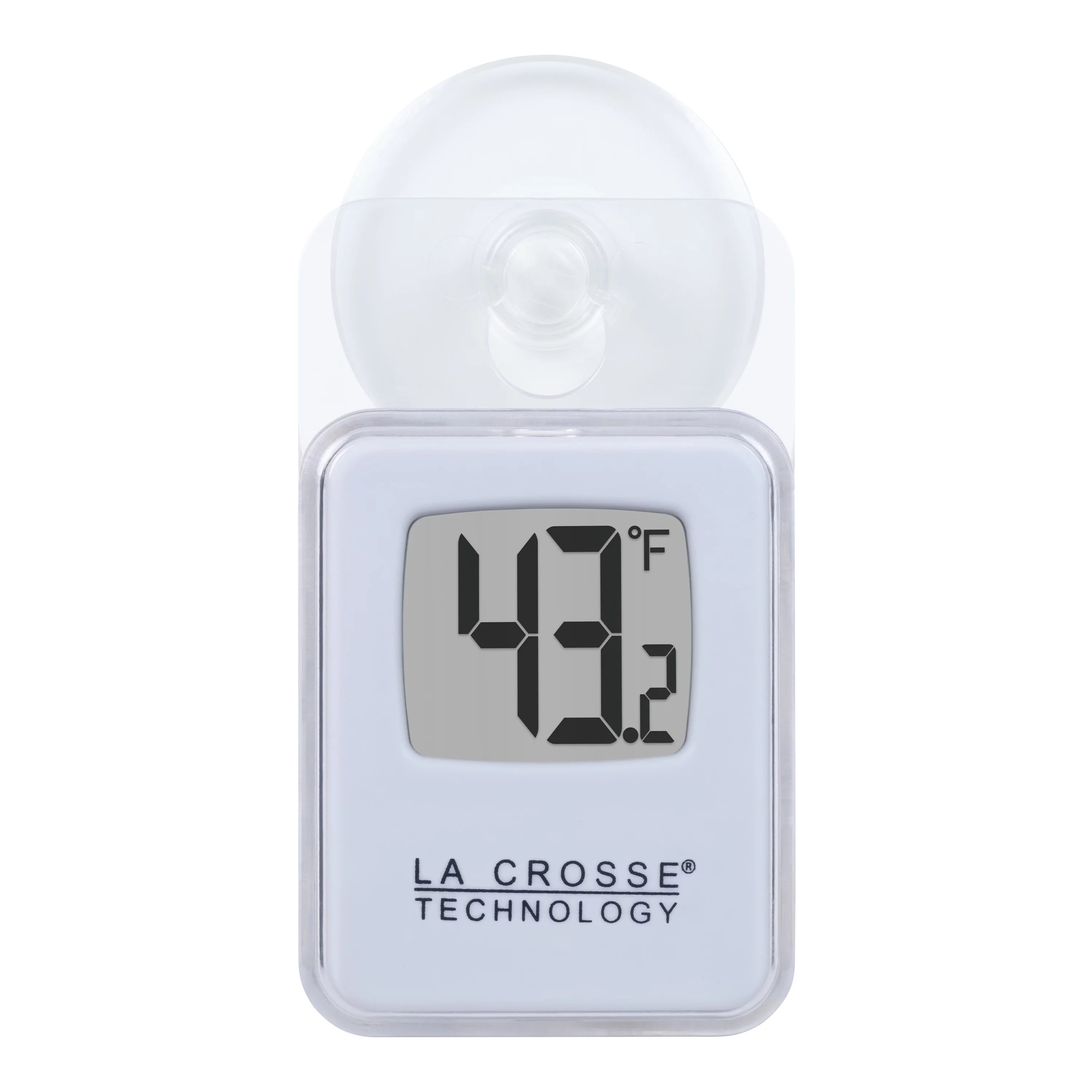 La Crosse 1.8W x 0.5L 0.08 lb LR1130 Battery Powered White Plastic Digital Thermometer, 314-158