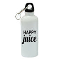 Happy Juice White Aluminum Sports 20 oz Water Bottle