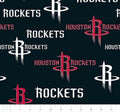 Fleece Houston Rockets NBA Basketball Black Fleece Fabric Print by Yard - s83hou0003ac