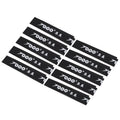 Uxcell 9.8x0.7 PU Badminton Racket Head Racquet Protector Sticker Tape, Black 15 Pack