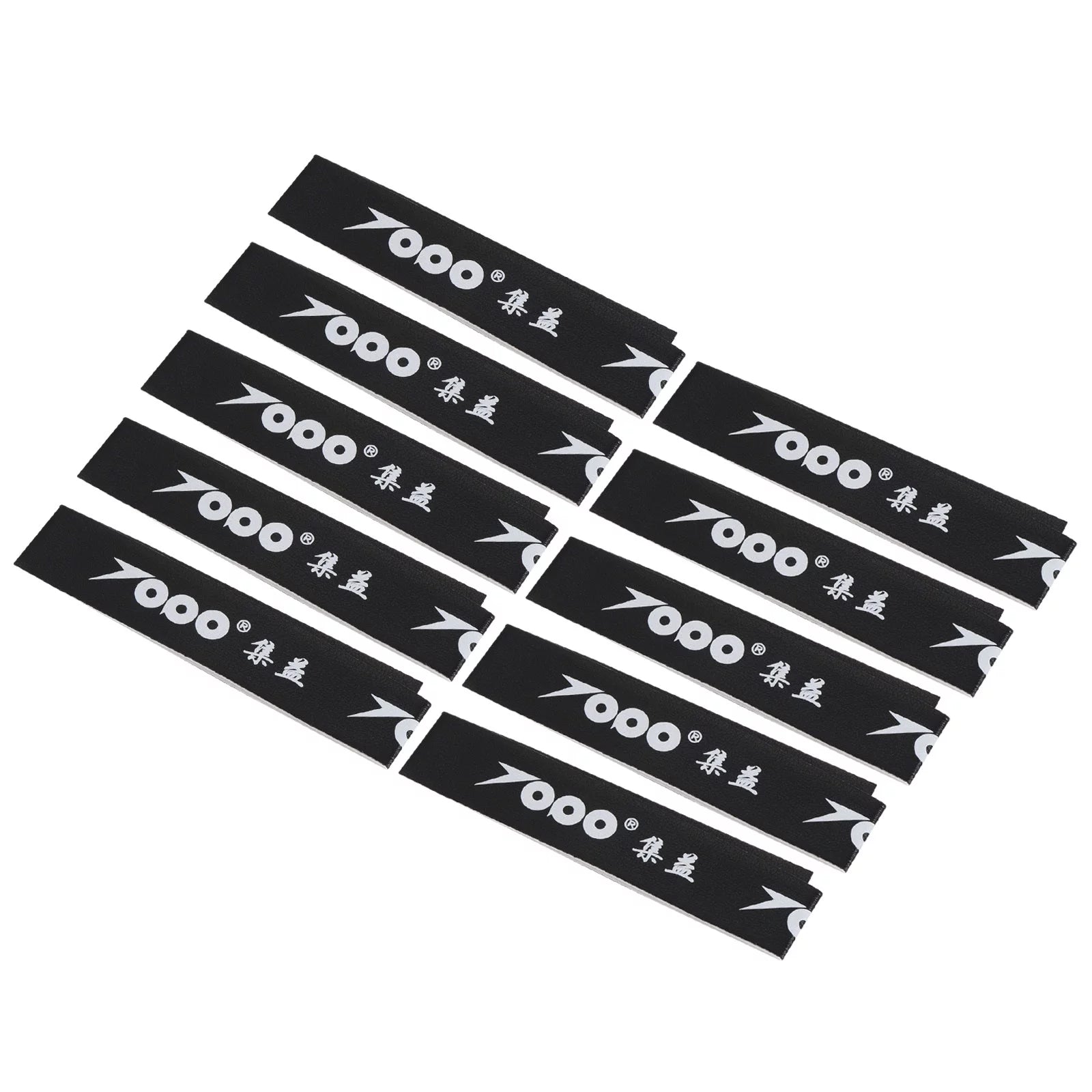 Uxcell 9.8x0.7 PU Badminton Racket Head Racquet Protector Sticker Tape, Black 15 Pack