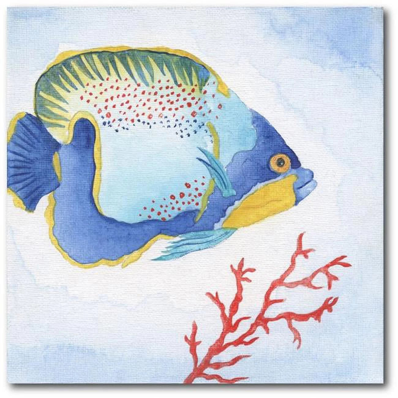 Courtside Market WEB-NI445-16x16 16 x 16 in. Galapagos Fish I Gallery-Wrapped Canvas Wall Art