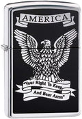 ZIPPO LIGHTER Black and White Americana