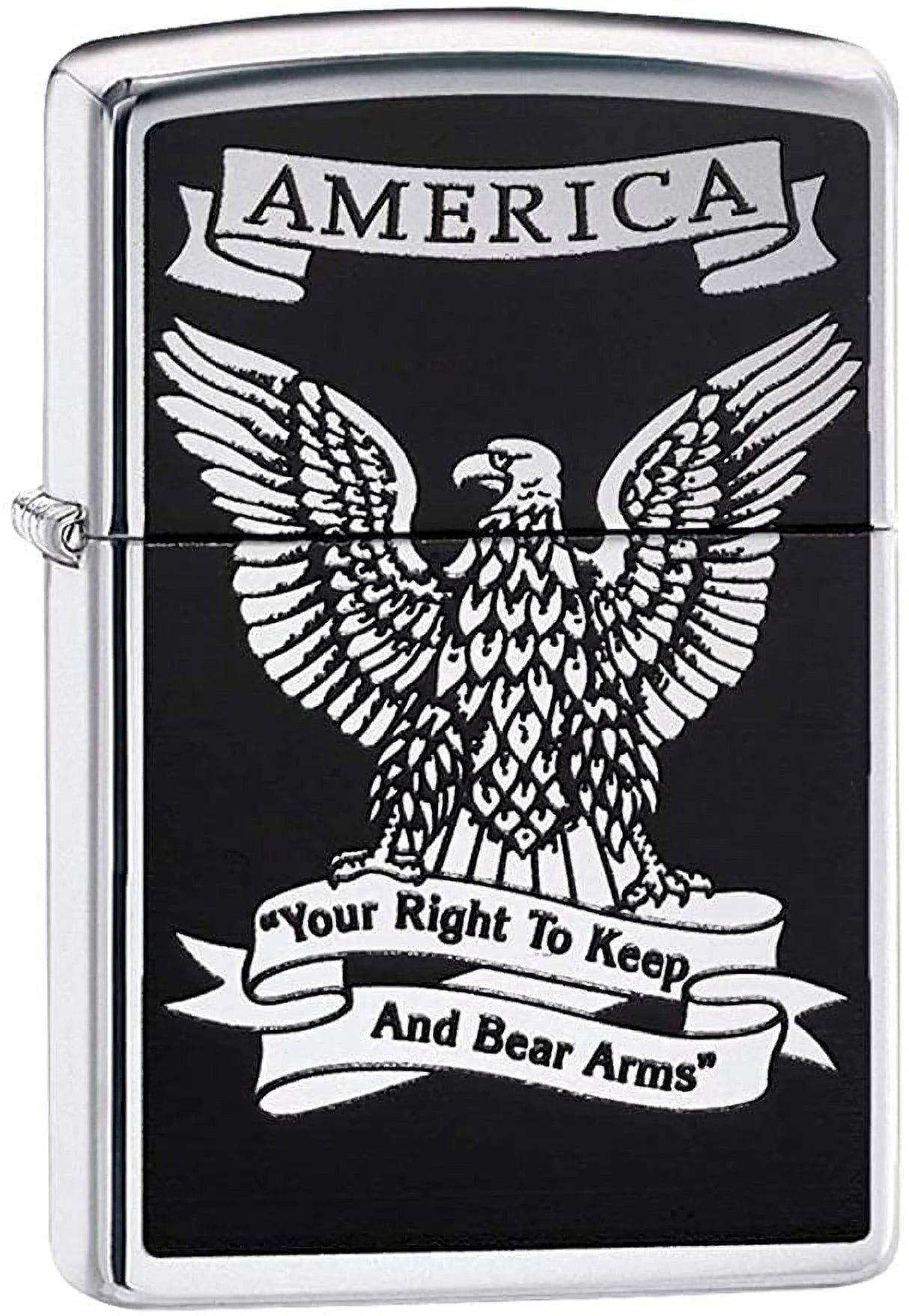 ZIPPO LIGHTER Black and White Americana